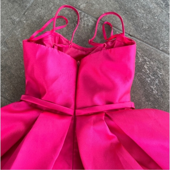 Bee Darlin Pink Maxi Dress Size 0 Pockets Formal Prom Barbie - Picture 8 of 14